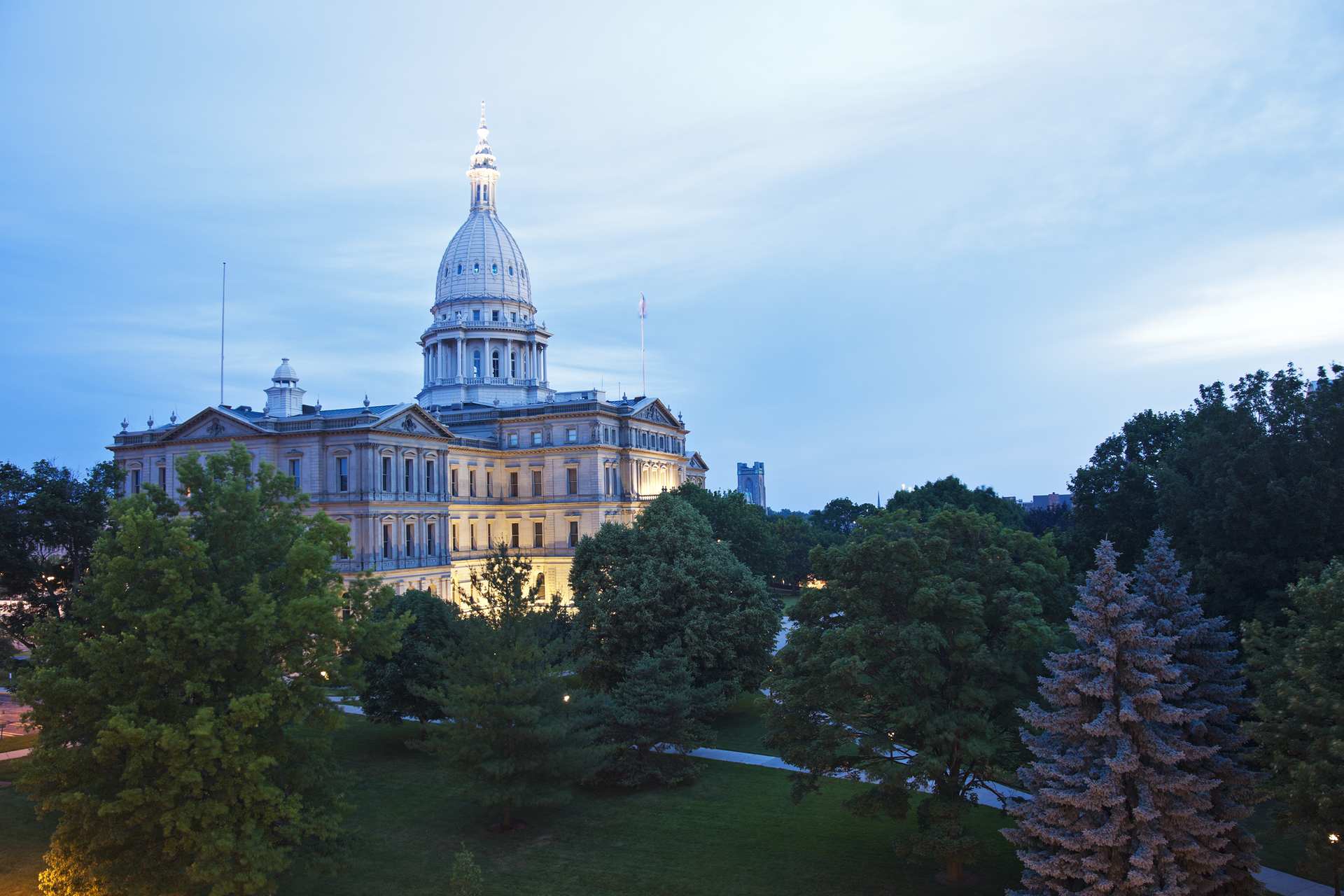 The Michigan state capitol in Lansing