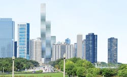 A computer rendering of the Wanda Vista hotel and condo project A computer rendering of the Wanda Vista hotel and condo project