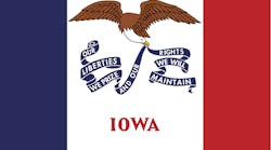 The state flag of Iowa.