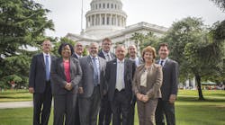 The PMI delegation at the California State Capitol.
