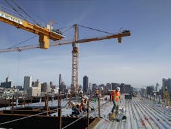 Peterson Mechanical crews installing fuel oil system for Sutter Health Cathedral Hill Hospital Peterson Mechanical crews installing fuel oil system for Sutter Health Cathedral Hill Hospital