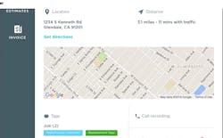 A typical window in the Mobile 20 app A typical window in the Mobile 20 app
