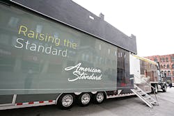 Exterior of the Beauty in Motion mobile showroom Exterior of the Beauty in Motion mobile showroom