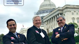 Rodio is pictured above, center with PHCC of California President Geno Caccia, left and PHCC National President-Elect Patrick Wallner, right.