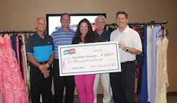 ARS executives present Best Buddies Area Director Kristin Litvin with a 1000 check at a special ceremony at ARS headquarters ARS executives present Best Buddies Area Director Kristin Litvin with a 1000 check at a special ceremony at ARS headquarters