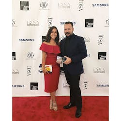 Product designers Gabriela Ravassa and Greg Reinecker from DXV by American Standard attended the August 17 2016 IDSA International Design Excellence Awards and accept the Silver Award for their Companyrsquos 3D printed metal residential faucet collection Product designers Gabriela Ravassa and Greg Reinecker from DXV by American Standard attended the August 17 2016 IDSA International Design Excellence Awards and accept the Silver Award for their Companyrsquos 3D printed metal residential faucet collection