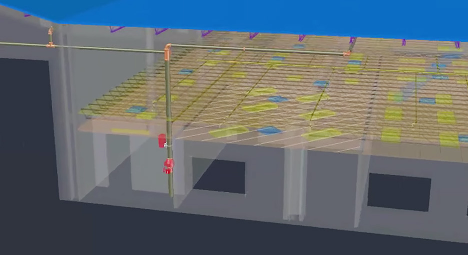 A screen cap of the new SprinkCAD software in action
