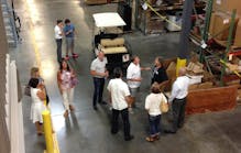 Visitors on tour at the Unico facility open house