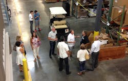 Visitors on tour at the Unico facility open house Visitors on tour at the Unico facility open house