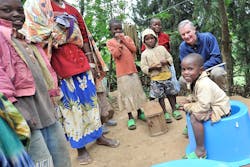 Jim McHale top right introducing affordable SaTo products in Rwanda Jim McHale top right introducing affordable SaTo products in Rwanda