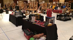 The set-up for the Plumbing Apprentice Contest.