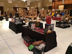 The setup for the Plumbing Apprentice Contest The setup for the Plumbing Apprentice Contest