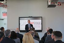 Matt Peterson Fujitsu General America President and COO led the facility opening with a presentation
