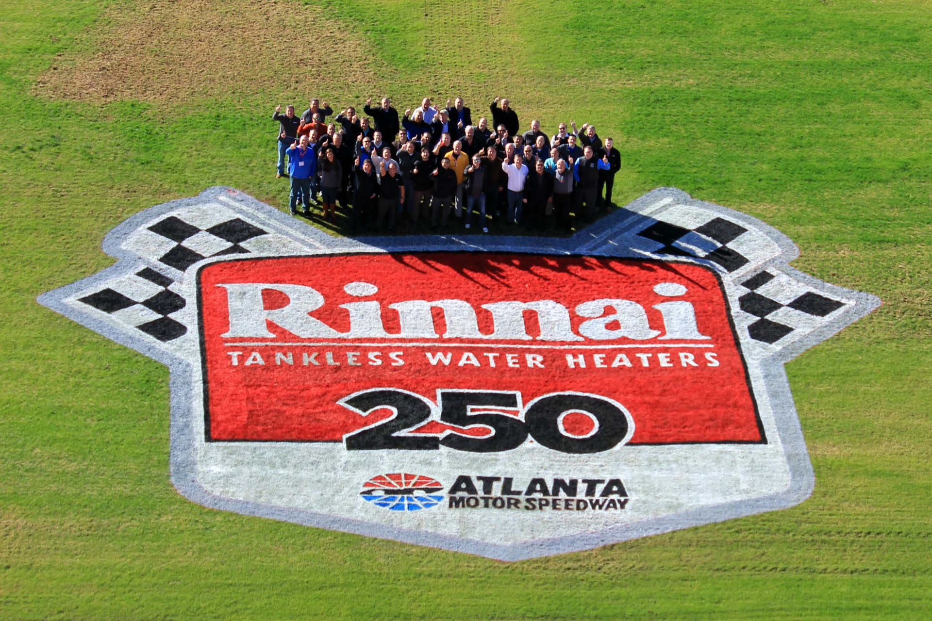 The Rinnai team at the track