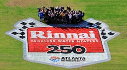 The Rinnai team at the track.