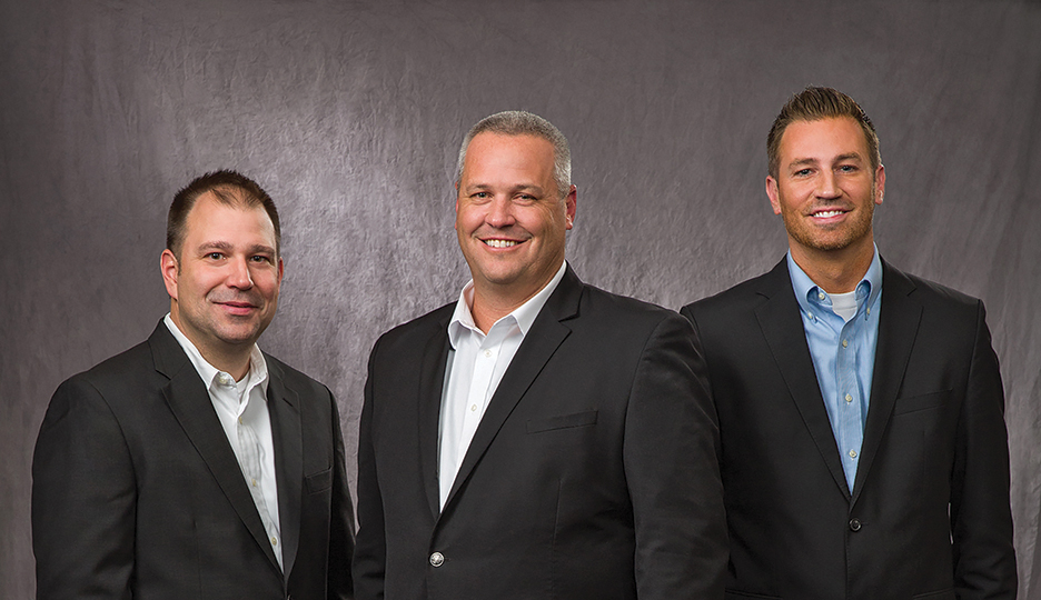 Jay Hassel center new President and COO of Noritz America with new VP of Sales amp Marketing Jason Fleming right and new National Sales Manager Jason Corey