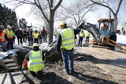 City of Flint Michigan workers prepare to replace a lead water service line pipe at the site of the first Flint home with high lead levels to have its lead service line replaced under the Mayor39s Fast Start program on March 4 2016 in Flint Michigan City of Flint Michigan workers prepare to replace a lead water service line pipe at the site of the first Flint home with high lead levels to have its lead service line replaced under the Mayor39s Fast Start program on March 4 2016 in Flint Michigan
