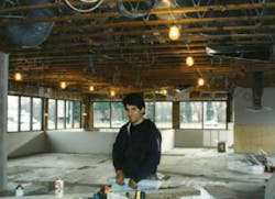 Mike Agugliaro at the beginning of his contracting career Mike Agugliaro at the beginning of his contracting career