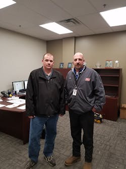 Veteran David Gardner left with Tracy Nevin General Manager Rescue Rooter Veteran David Gardner left with Tracy Nevin General Manager Rescue Rooter