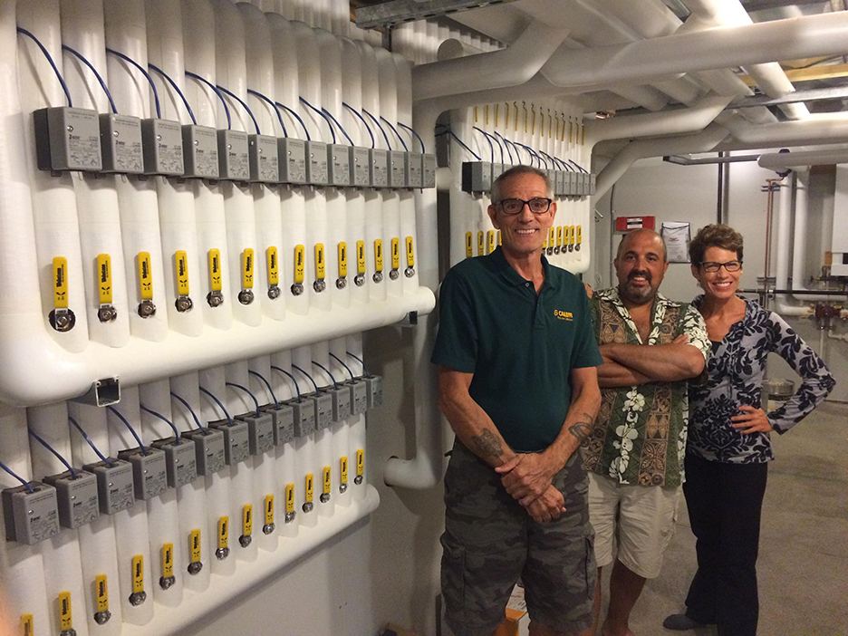 Pete quotThe Heatquot Evangelista center with a section of his awardwinning system