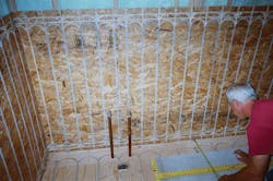 Hydronic radiant wall heating Hydronic radiant wall heating