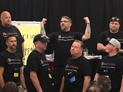 Mike Agugliaro and contractors attending Warrior Circle workshop Mike Agugliaro and contractors attending Warrior Circle workshop