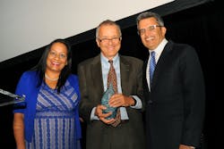 Radhika Fox CEO of US Water Alliance, Davor Grgic from Kohler, and Snehal Desai from Dow Water & Process Solutions Radhika Fox CEO of US Water Alliance, Davor Grgic from Kohler, and Snehal Desai from Dow Water & Process Solutions