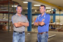 Cornerstone Plumbing&apos;s Vice President Jason Pampuch (left) and Owner Steve Adkins (right)