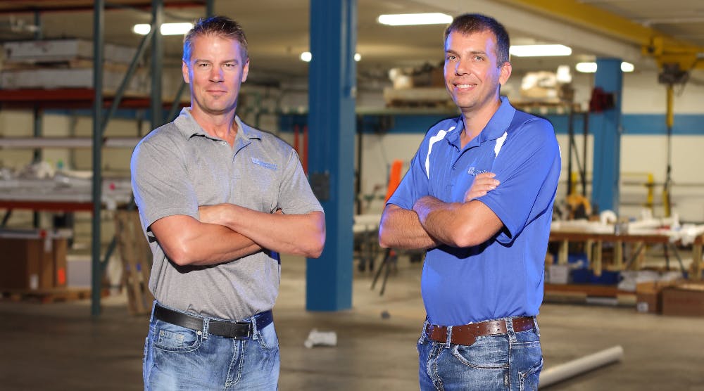Cornerstone Plumbing&apos;s Vice President Jason Pampuch (left) and Owner Steve Adkins (right)