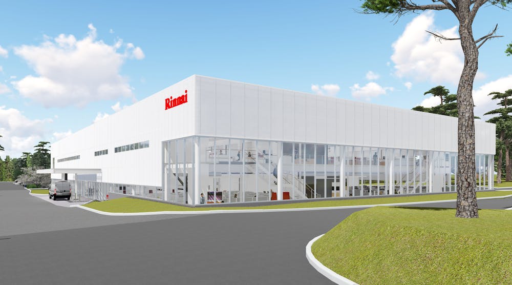 Artist rendering of Rinnai&apos;s new North American headquarters building.