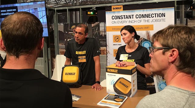 DeWalt&rsquo;s Connected Systems Tony Nicolaidis, vice president of marketing, and Kelly Musselwhite, vice president of sales, answer construction writers&rsquo; questions about the company&rsquo;s jobsite WiFi product.