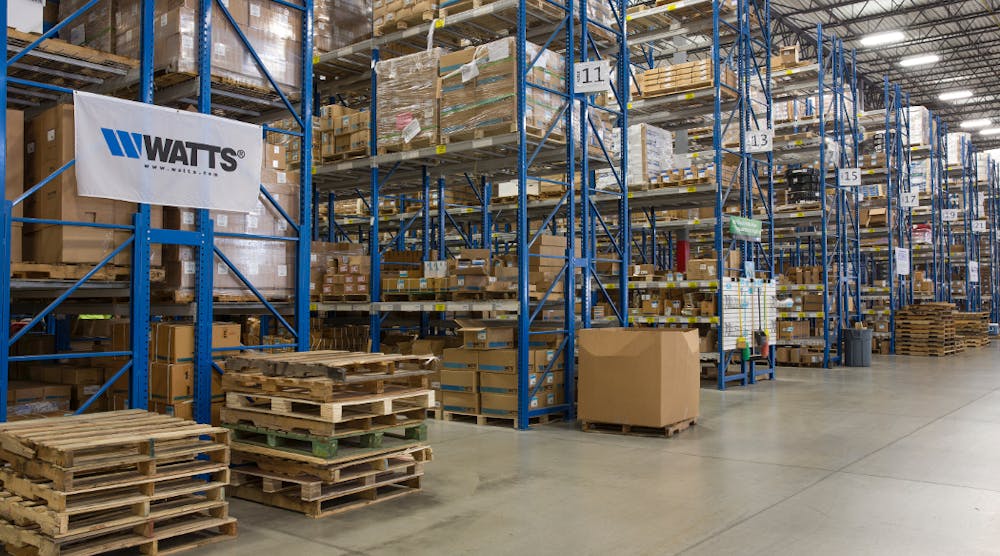 Situated in the greater Columbus logistics hub, the Watts modern 229,000-sq.-ft. distribution center includes a warehouse management system, up-to-date scanning technologies and new material-handling equipment.