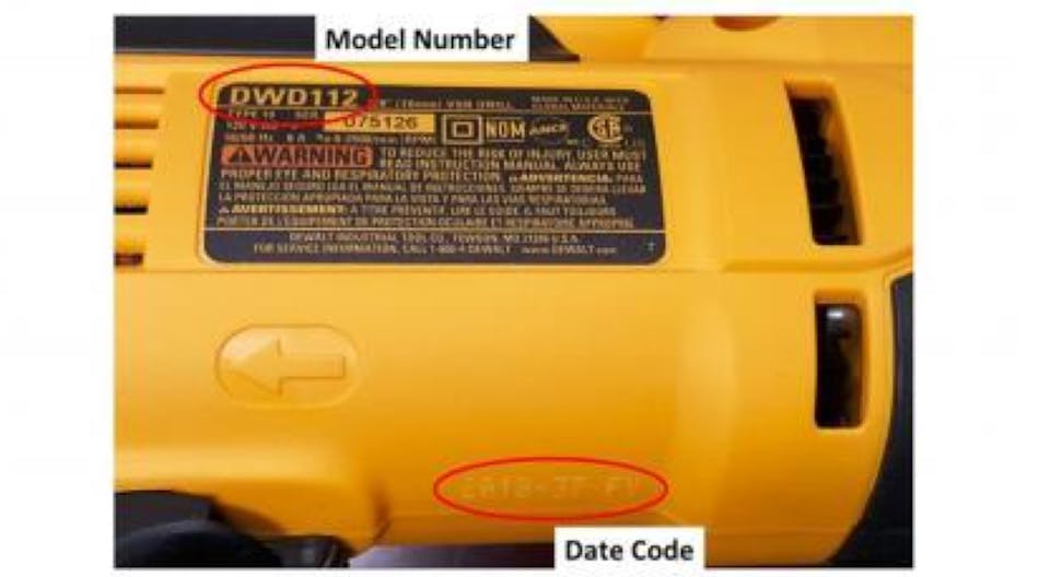 Contractormag 12511 Link Dewalt Recalled Drill