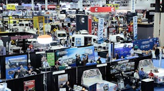 A view from the show floor at the 2019 Work Truck Show.