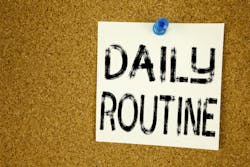 daily routine note daily routine note