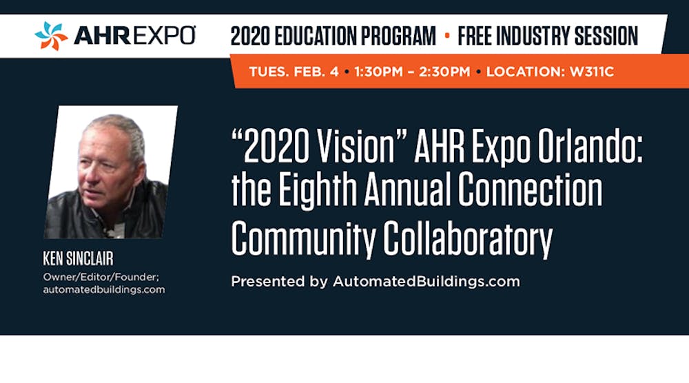 Just one of the several free education sessions available at AHR Expo 2020.