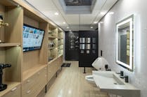 An inside view of Sloan&apos;s new mobile showroom.
