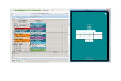 The Wintac scheduling screen. The Wintac scheduling screen.