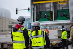 Mechanical equipment crane pick at Overlake Project FutureCare. Dec 2019. Mechanical equipment crane pick at Overlake Project FutureCare. Dec 2019.