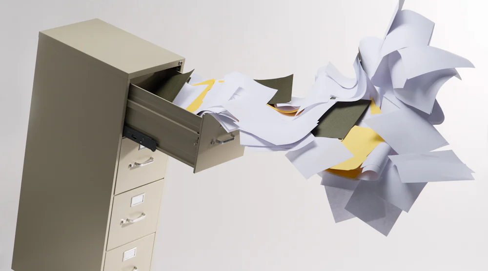 Exploding Filing Cabinet Record Retention 101 for Contractors | Contractor
