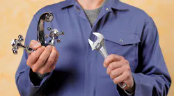Plumber With Wrench