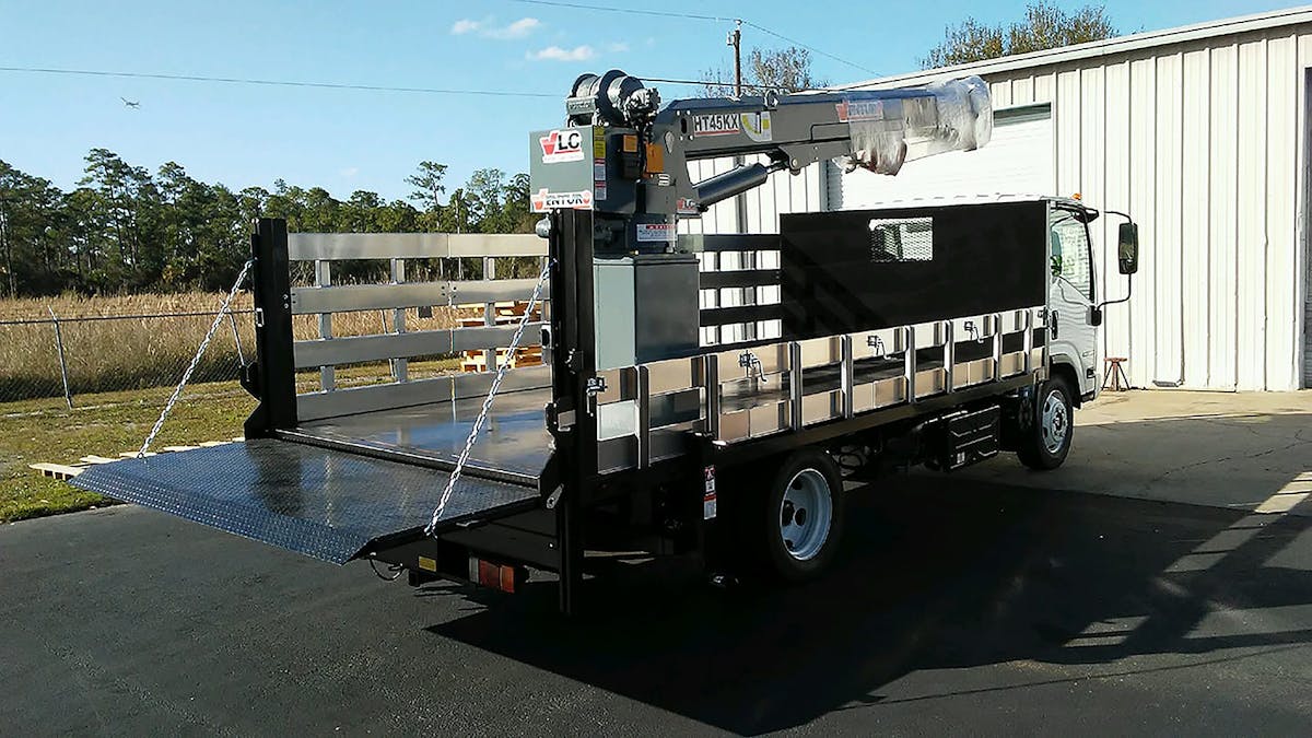 Specialty vehicles (like this flatbed) are an important part of KCL Plumbing&rsquo;s business model.