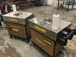 Portable handwashing stations. Portable handwashing stations.