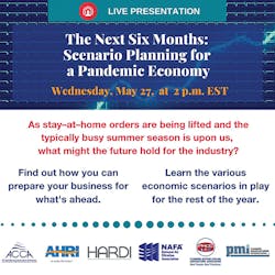 PHCC’s COVID-19 Recovery Webinar Series continues today, offering a variety of relevant topics from well-known industry experts to help members navigate the pandemic landscape. PHCC’s COVID-19 Recovery Webinar Series continues today, offering a variety of relevant topics from well-known industry experts to help members navigate the pandemic landscape.
