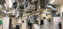 Two VRF installation images that show how the building blocks of the system fit together. Two VRF installation images that show how the building blocks of the system fit together.