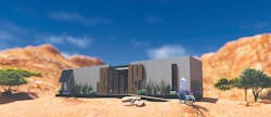 Desert Bloom is designed as a self-sufficient, affordable home for military veterans dealing with the “effects of wartime trauma” through nature. Desert Bloom is designed as a self-sufficient, affordable home for military veterans dealing with the “effects of wartime trauma” through nature.