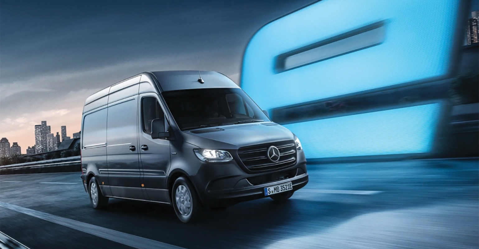 Mercedes&rsquo; eSprinter panel van has flexible battery capacity.