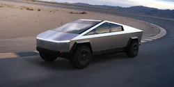 The futuristic Cybertruck from Tesla may not be a practical work truck solution.