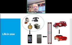 Dr. Stephen Buchberger begins his presentation. Dr. Stephen Buchberger begins his presentation.