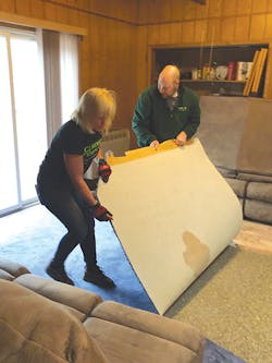 Erickson volunteers at a Rebuilding Together project in 2019. Erickson volunteers at a Rebuilding Together project in 2019.